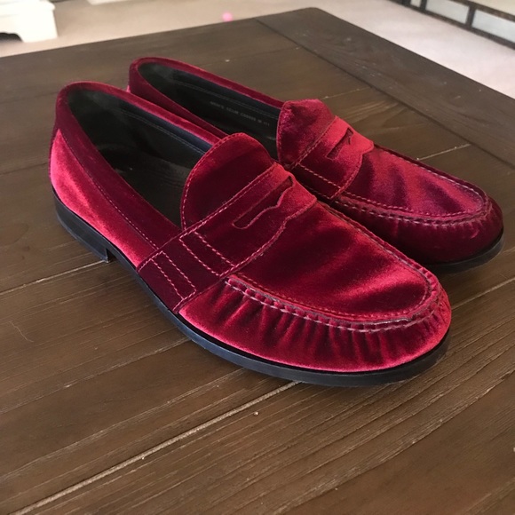 cole haan velvet loafers
